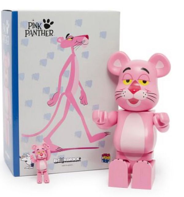 Bearbrick x MGM - 經典粉紅傻豹Pink Panther 1000% + 400% + 100