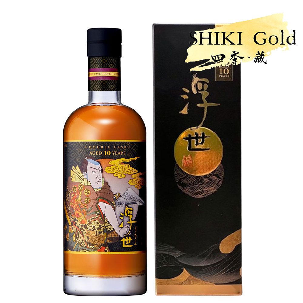 久米仙酒造- 浮世繪10年雙桶限定版700ml有盒(金雲)｜SHIKI Gold 四季・藏